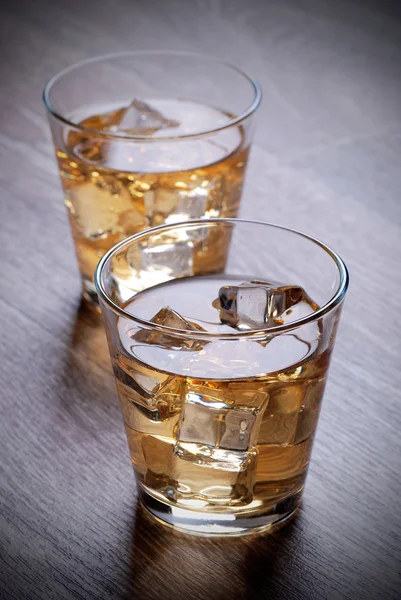 Whiskey with ice — Stock Photo, Image