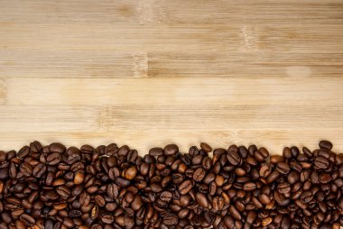 kahve çekirdekleri basit çizgili çerçeve oluşturma yığını