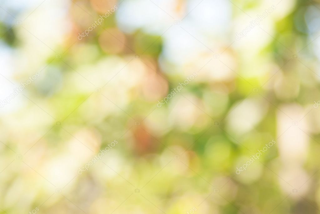 Yellow bokeh abstract light background