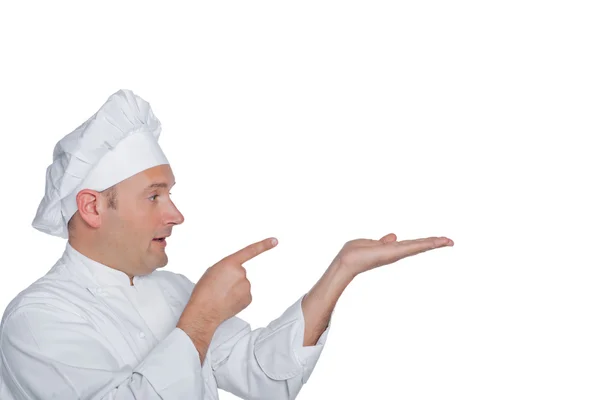 Chef aislado sobre fondo blanco — Foto de Stock