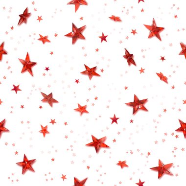 Seamless red stars clipart