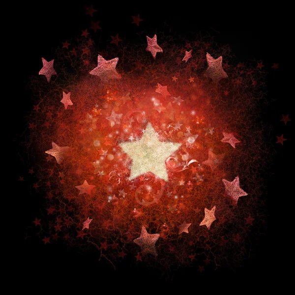 構造化された星のクリスマス背景 — ストック写真