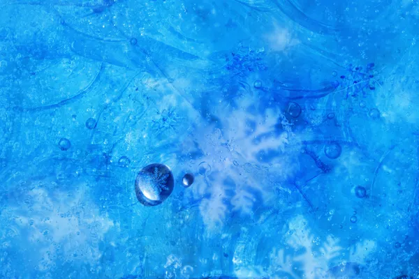 Кристали льоду в льоду — стокове фото