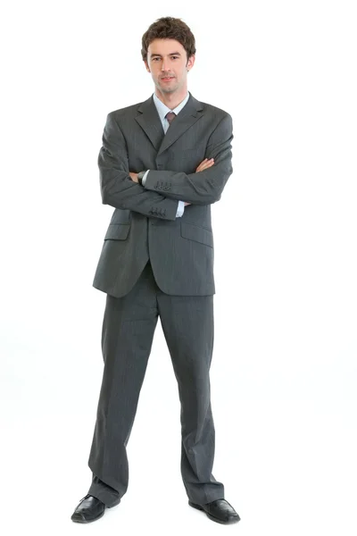 Volledige lengte portret van gezaghebbende moderne zakenman — Stockfoto