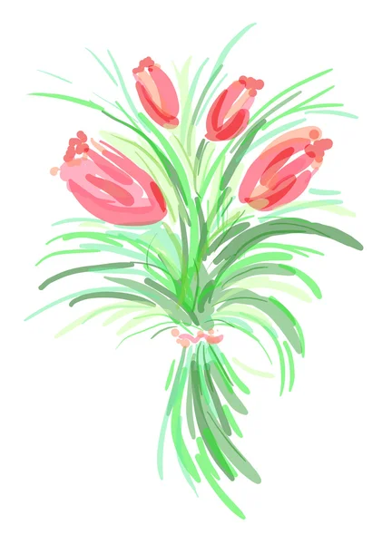 Эскиз Тюльпана — стоковое фото