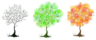 Trees sketch clipart