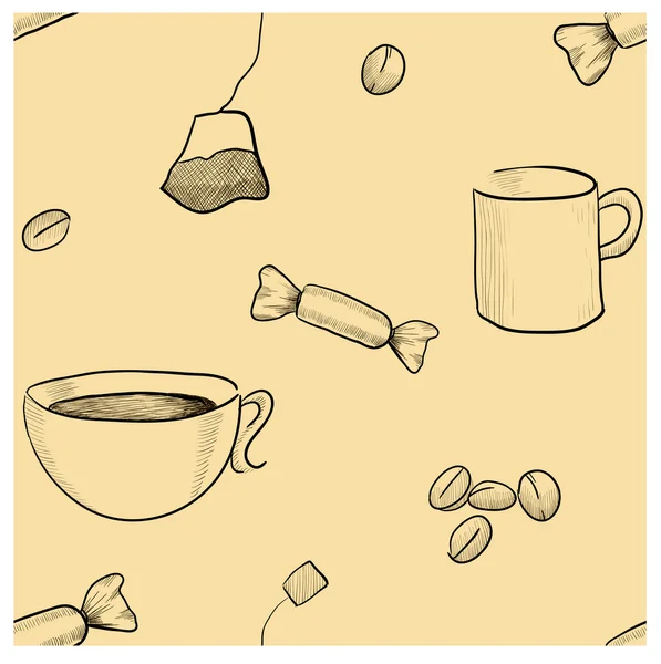 Coffee seamless — Stock Photo, Image