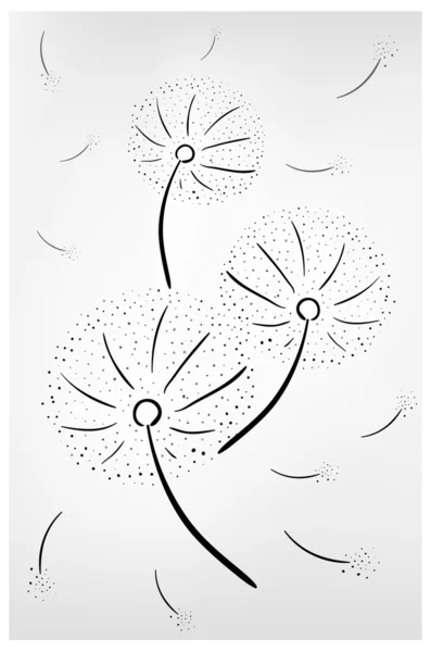 Dandelion illustratration — Stock Photo, Image