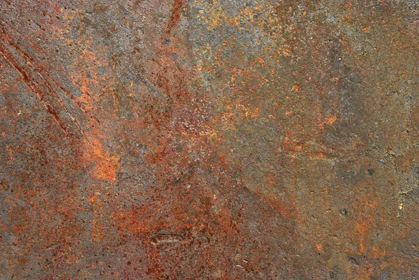 Oberfläche des rostigen Eisenblechs — Stockfoto