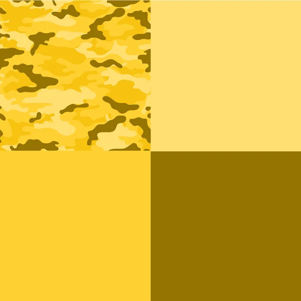 Yellow Camo Collage Papers — Stock Photo, Image