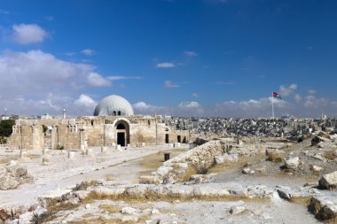 Görünümü city Amman Kalesi Müzesi