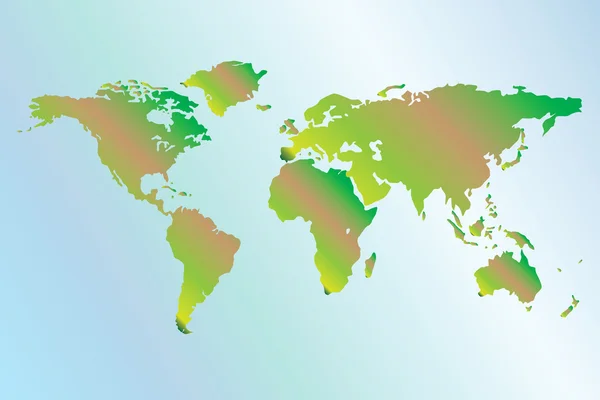 图形世界地图grafisk världskarta — 图库矢量图片