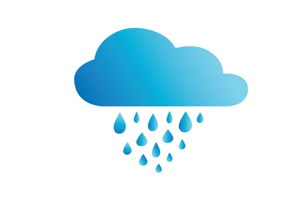 Deštivé ikona — Stockový vektor