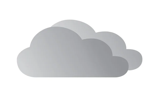 Icono nublado — Vector de stock