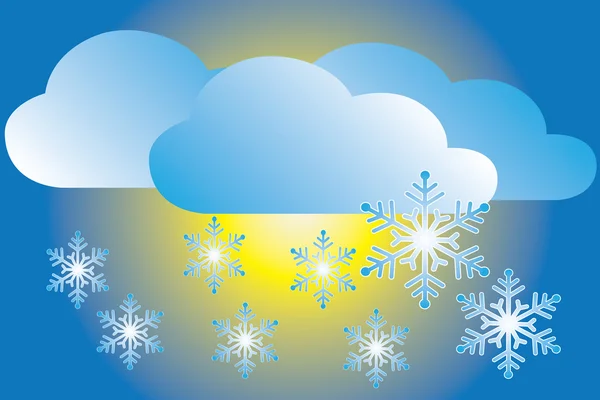 Pictogram sneeuwval — Stockvector