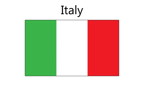 이탈리아 깃발 — 스톡 벡터