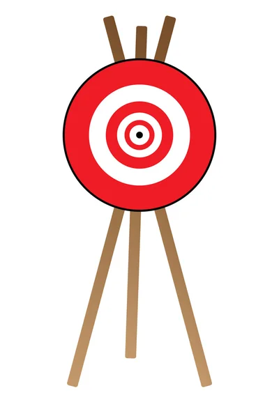 stock vector Red Targeted by archer