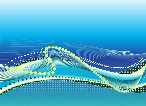 Абстрактный светло-синий фон с волнами — стоковое фото