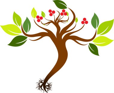 Seedling with roots clipart