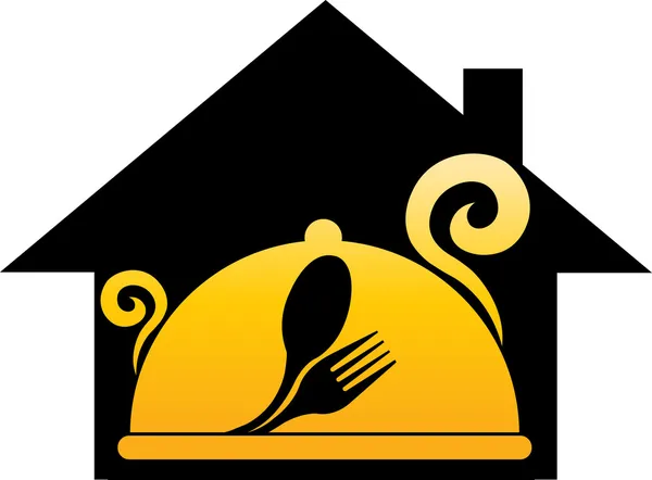 Logo Casa de ensueño cocina — Vector de stock