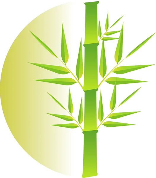 Bambusz logó — Stock Vector