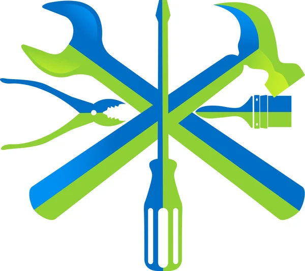 Boîte à outils logo — Image vectorielle