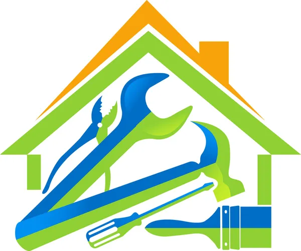 Σπίτι εργαλεία λογότυπο — Διανυσματικό Αρχείο
