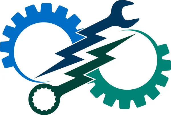 Power tool logo — Stock Vector