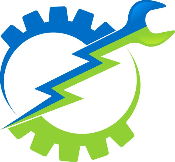 Logo de herramienta eléctrica — Vector de stock