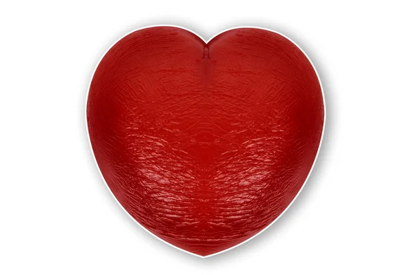 Форми червоні серця — стокове фото