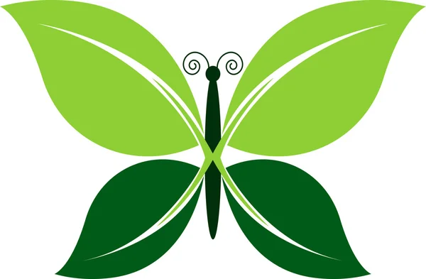 Logo de mariposa — Vector de stock