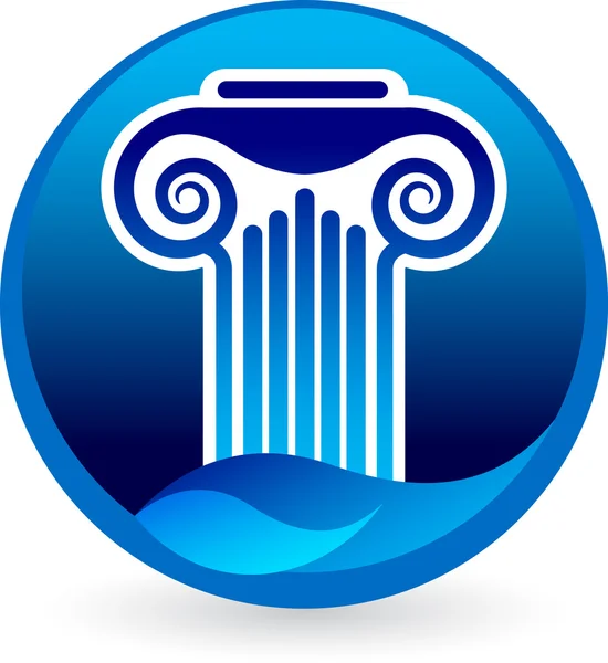 Logotipo del pilar — Vector de stock