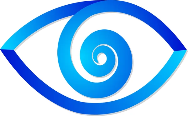 Logo mata biru - Stok Vektor