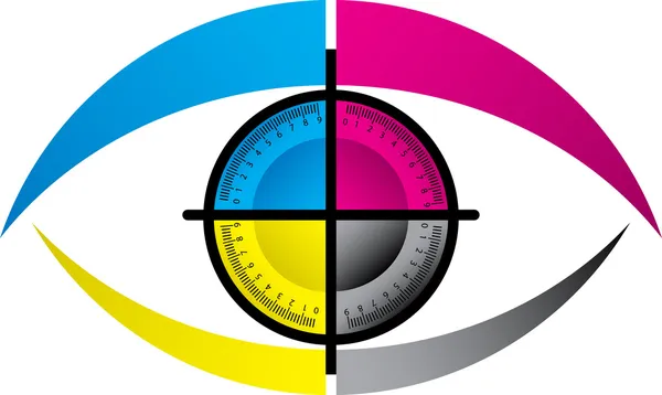 Logotipo do olho — Vetor de Stock