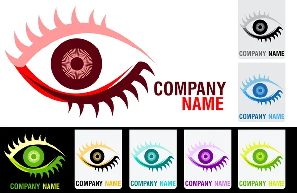 Auge Logo — Stockvektor