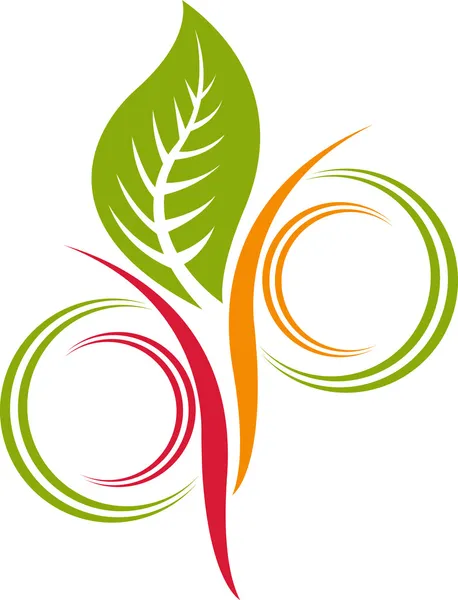 Logo de la hoja — Vector de stock