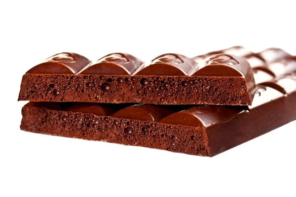 Barra de chocolate negro —  Fotos de Stock