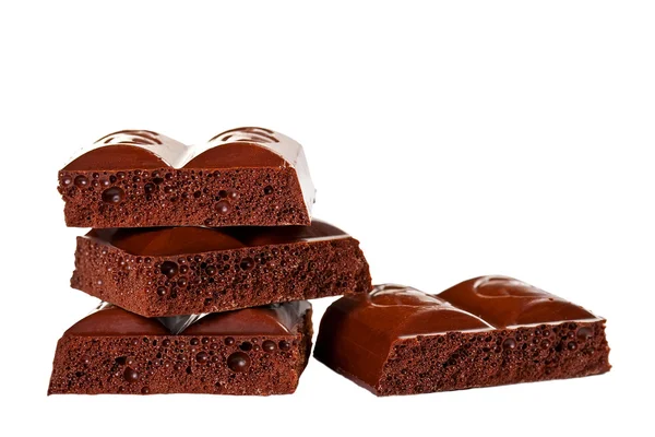 Barra de chocolate escuro — Fotografia de Stock
