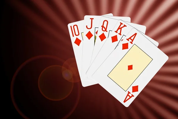 Abstract poker cards background — Stock Photo, Image