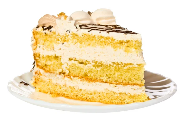 Morceau de gâteau d'anniversaire — Photo