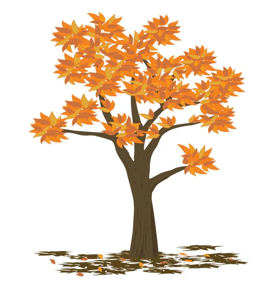 stock vector Tree fall