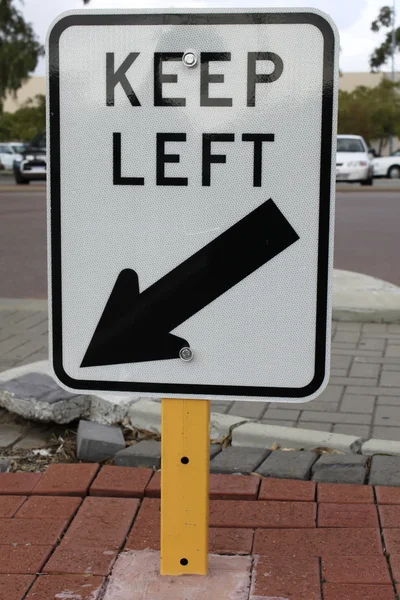 Keep left sign — Stock Photo, Image