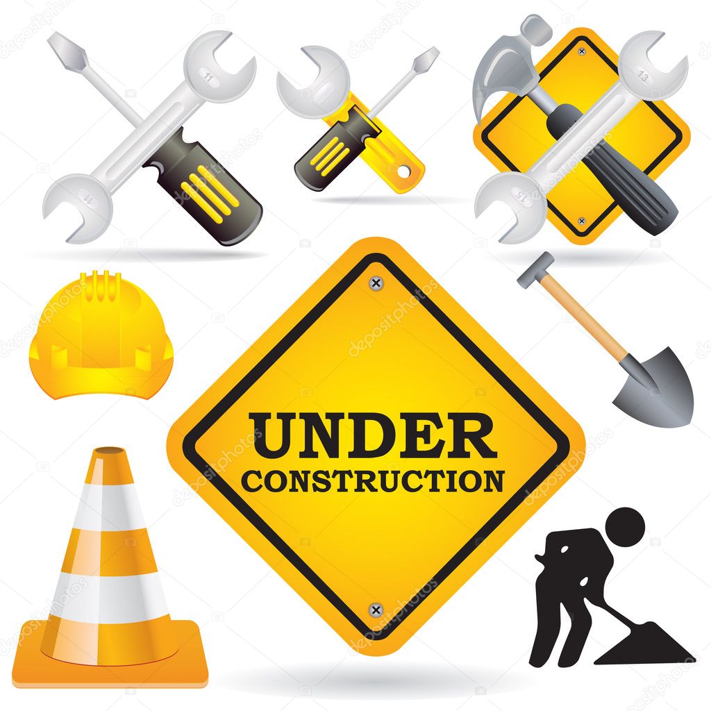 Under construction icons