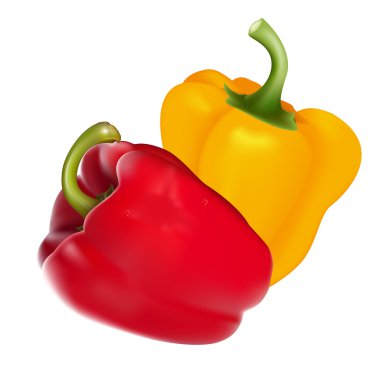 Vector ball peppers clipart