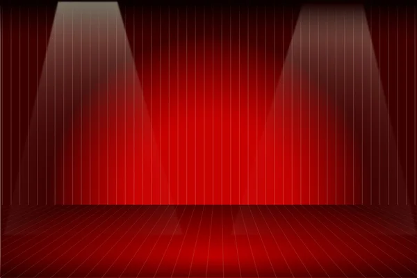 赤い舞台 — ストックベクタ