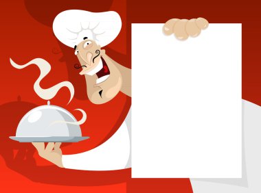 Cook with the menu clipart