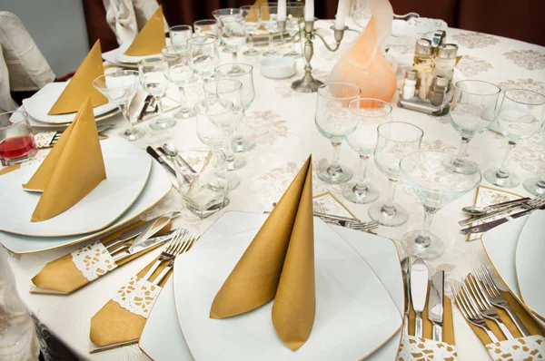 結婚式のテーブルの詳細 — ストック写真