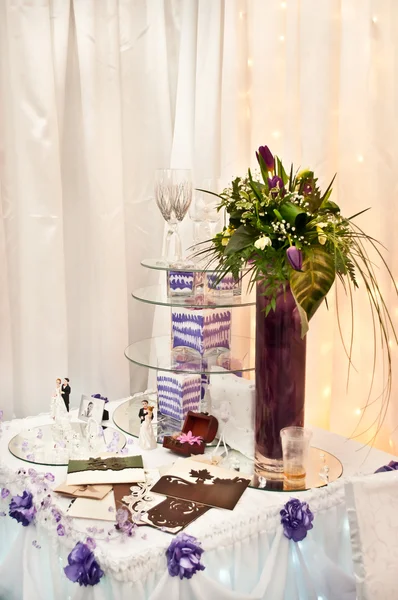 Γαμήλιο τραπέζι αντικείμενα — Φωτογραφία Αρχείου