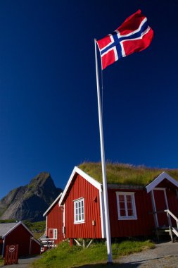 Norwegian flag clipart