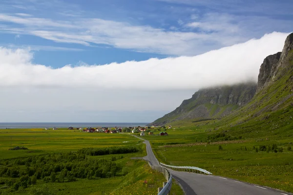 Road to Unstad — Stock Photo, Image